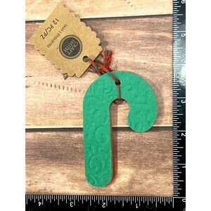 Craft Smith Candy Cane Shaped 12 Piece Embossed Gift Tags MSEQ188